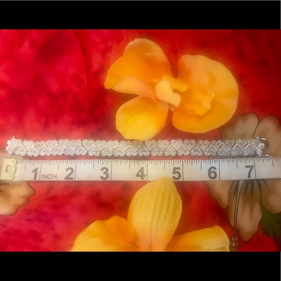 STERLING SILVER STAMP. 925 Cz Bracelet - Picture 5 of 5
